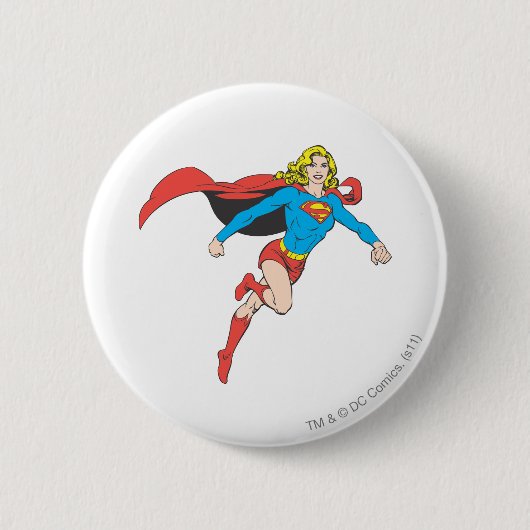 Supergirl Pose 1 Ronde Button 5,7 Cm (Voorkant)