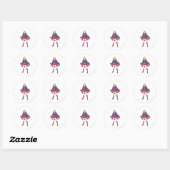 Supergirl Pose 2 Ronde Sticker (Vel)