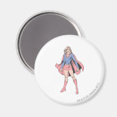 Supergirl Pose 3 Magneet (Voorkant / Achterkant)