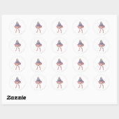 Supergirl Pose 3 Ronde Sticker (Vel)
