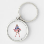 Supergirl Pose 3 Sleutelhanger (Voorkant)