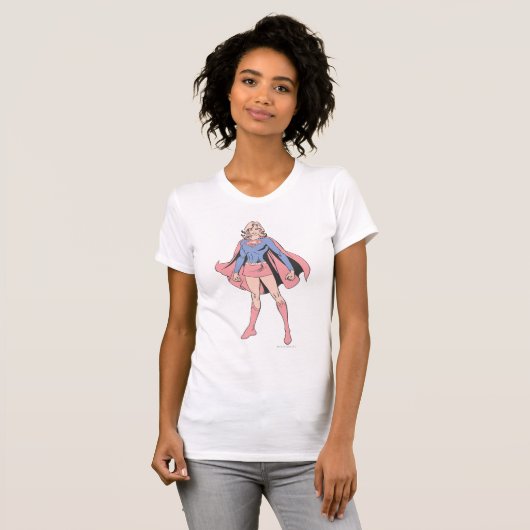 Supergirl Pose 3 T-shirt (Voorkant volledig)