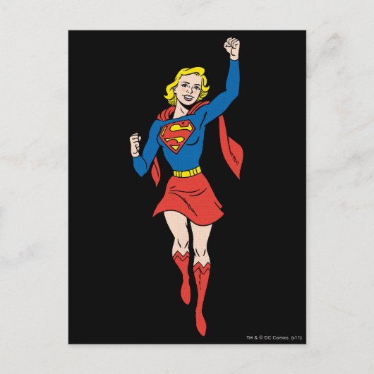 Supergirl Pose 4 Briefkaart (Voorkant)