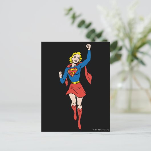 Supergirl Pose 4 Briefkaart (Staand voorkant)