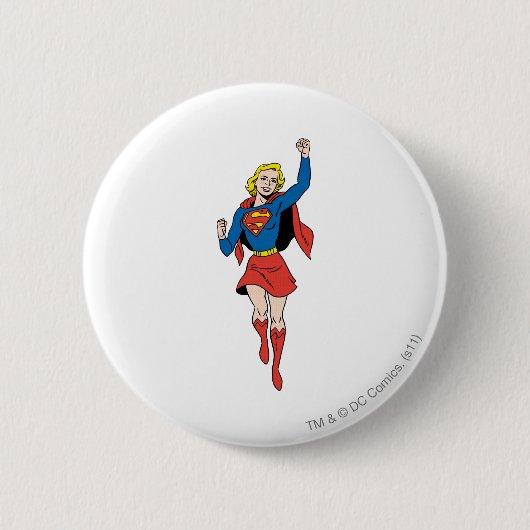 Supergirl Pose 4 Ronde Button 5,7 Cm (Voorkant)