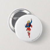 Supergirl Pose 4 Ronde Button 5,7 Cm (Voorkant /achterkant)