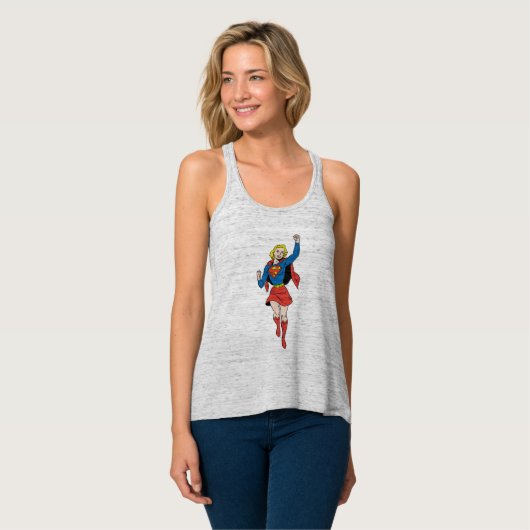 Supergirl Pose 4 Tanktop (Volledige Voorkant)