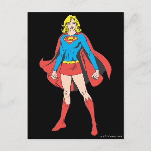 Supergirl Pose 5 Briefkaart (Voorkant)