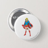 Supergirl Pose 5 Ronde Button 5,7 Cm (Voorkant /achterkant)