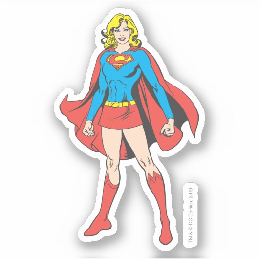 Supergirl Pose 5 Sticker (Voorkant)