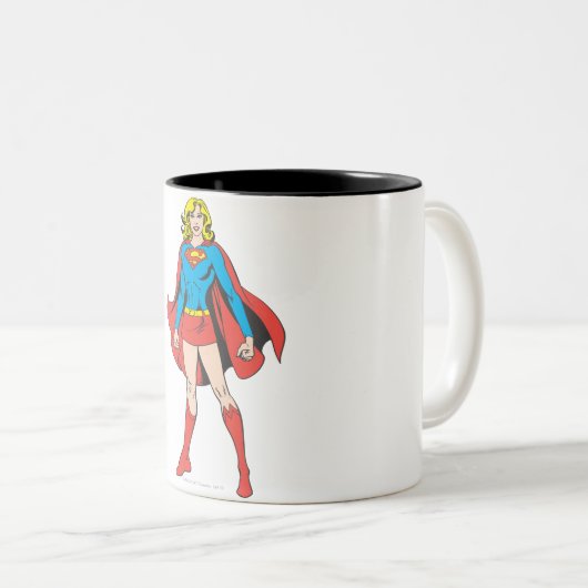 Supergirl Pose 5 Tweekleurige Koffiemok (Voorkant rechts)