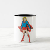 Supergirl Pose 5 Tweekleurige Koffiemok (Center)
