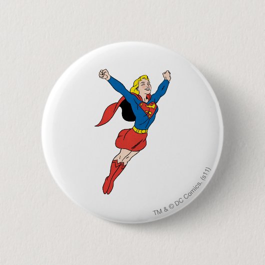 Supergirl Pose 6 Ronde Button 5,7 Cm (Voorkant)