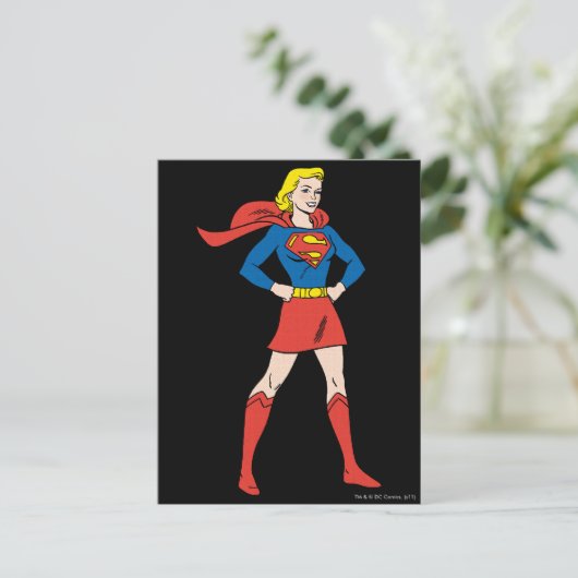Supergirl Pose 7 Briefkaart (Staand voorkant)