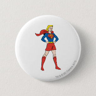 Supergirl Pose 7 Ronde Button 5,7 Cm