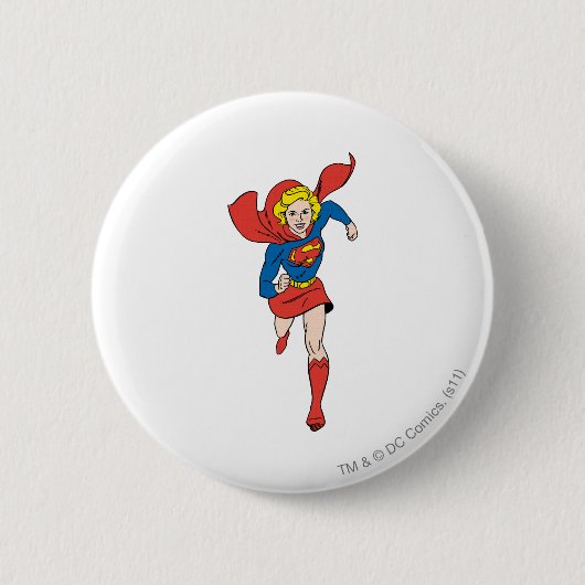 Supergirl Pose 8 Ronde Button 5,7 Cm (Voorkant)
