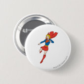 Supergirl Pose 8 Ronde Button 5,7 Cm (Voorkant /achterkant)