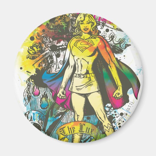 Supergirl Pose de Lux Magneet (Voorkant)