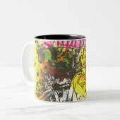 Supergirl Pose de Lux Tweekleurige Koffiemok (Voorkant links)