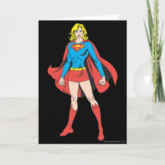 Supergirl Poses Kaart (Voorkant)
