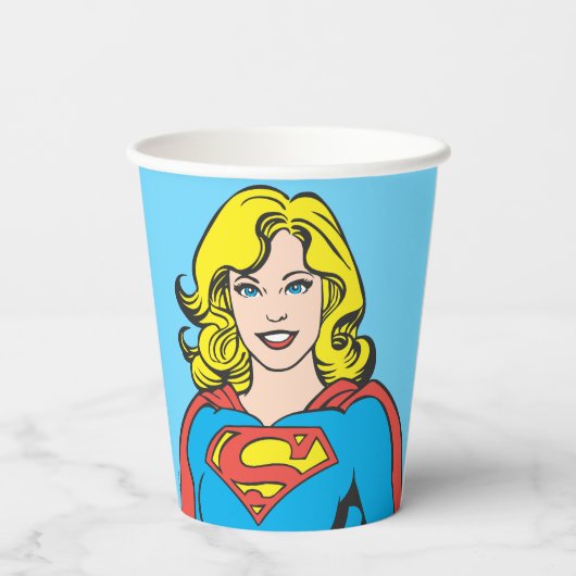 Supergirl Poses Papieren Bekers (Achterkant)