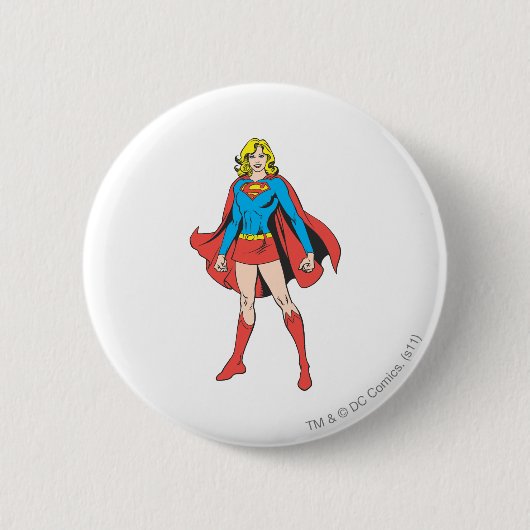 Supergirl Poses Ronde Button 5,7 Cm (Voorkant)