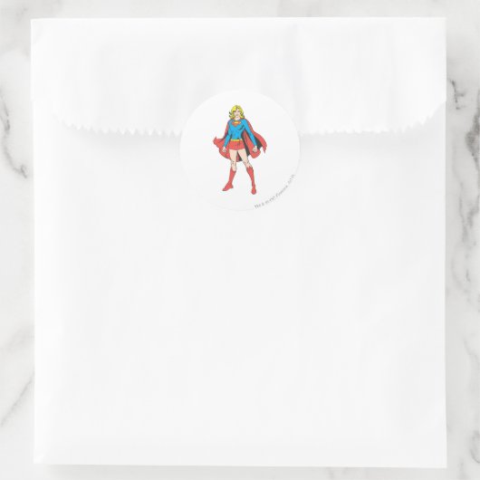 Supergirl Poses Ronde Sticker (Tas)
