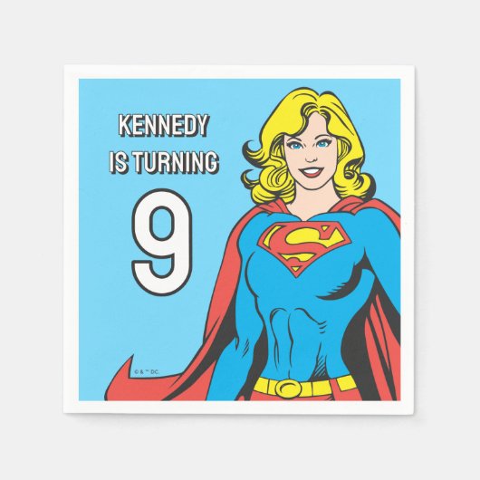 Supergirl Poses Servet (Voorkant)