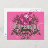 Supergirl Power 2 Briefkaart (Voorkant / Achterkant)