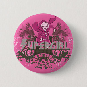 Supergirl Power 2 Ronde Button 5,7 Cm