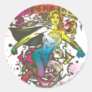 Supergirl Power Ronde Sticker