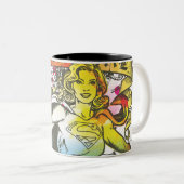 Supergirl Power Tweekleurige Koffiemok (Voorkant rechts)