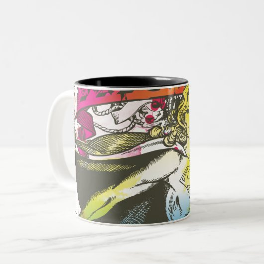 Supergirl Power Tweekleurige Koffiemok (Voorkant links)