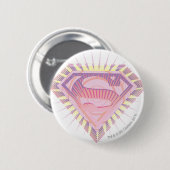 Supergirl Rad Logo Ronde Button 5,7 Cm (Voorkant /achterkant)