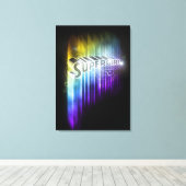 Supergirl Rainbow Canvas Afdruk (Insitu (Houten vloer))