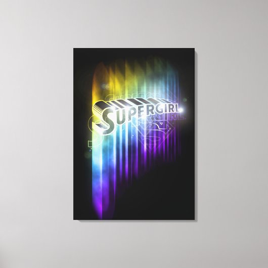 Supergirl Rainbow Canvas Afdruk (Voorkant)
