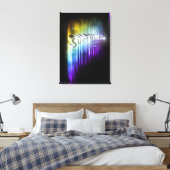 Supergirl Rainbow Canvas Afdruk (Insitu (Slaapkamer))