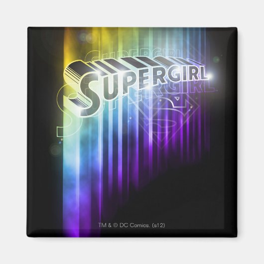 Supergirl Rainbow Magneet (Voorkant)