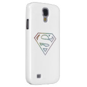 Supergirl Rainbow Outline Logo Case-Mate Samsung Galaxy Hoesje (Back/Rechts)