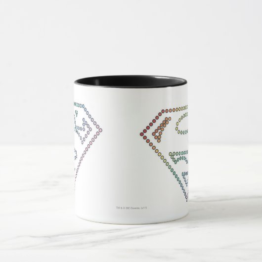 Supergirl Rainbow Outline Logo Mok (Midden)