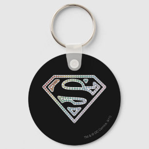 Supergirl Rainbow Outline Logo Sleutelhanger