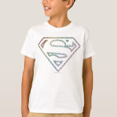 Supergirl Rainbow Outline Logo T-shirt (Voorkant)