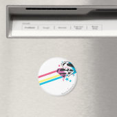 Supergirl Rainbow Stripes Magneet (Insitu (Vaatwasser))