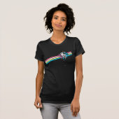 Supergirl Rainbow Stripes T-shirt (Voorkant volledig)