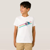 Supergirl Rainbow Stripes T-shirt (Voorkant volledig)