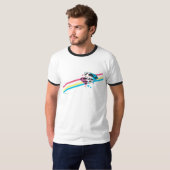 Supergirl Rainbow Stripes T-shirt (Voorkant volledig)