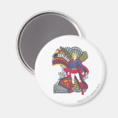 Supergirl Random World 1 Magneet (Voorkant / Achterkant)