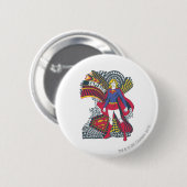 Supergirl Random World 1 Ronde Button 5,7 Cm (Voorkant /achterkant)