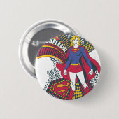 Supergirl Random World 1 Ronde Button 5,7 Cm (Voorkant /achterkant)