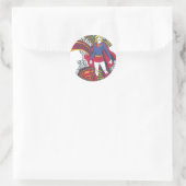 Supergirl Random World 1 Ronde Sticker (Tas)
